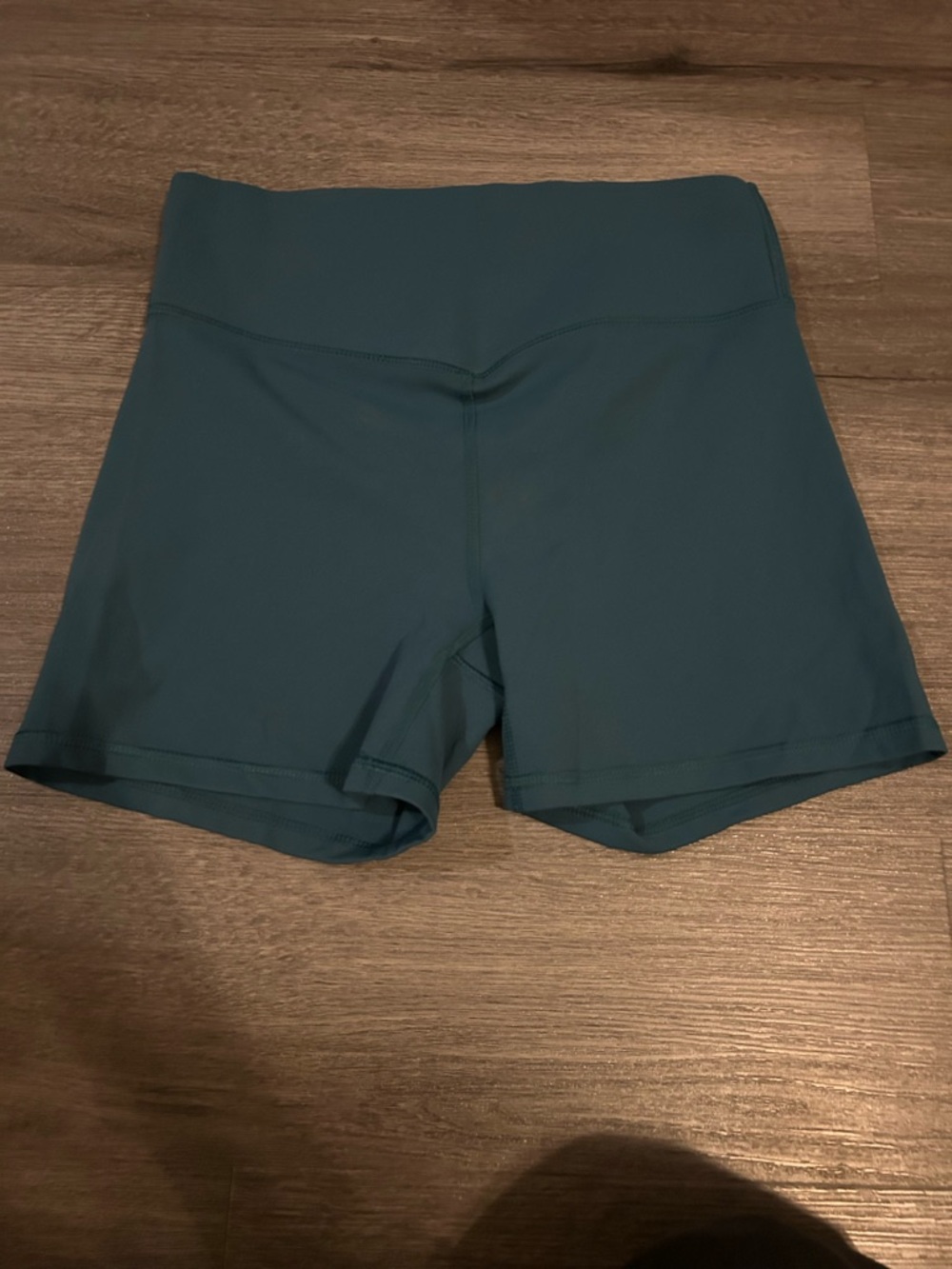 Fabletics Teal High-Waist Athletic Shorts